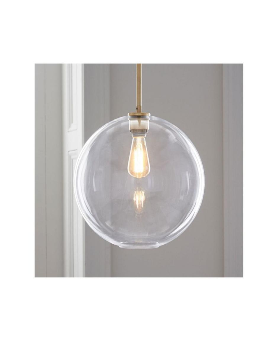 Lámpara colgante Incandescente y LED Sculptural Glass Globe Lámpara colgante Incandescente y LED Sculptural Glass Globe