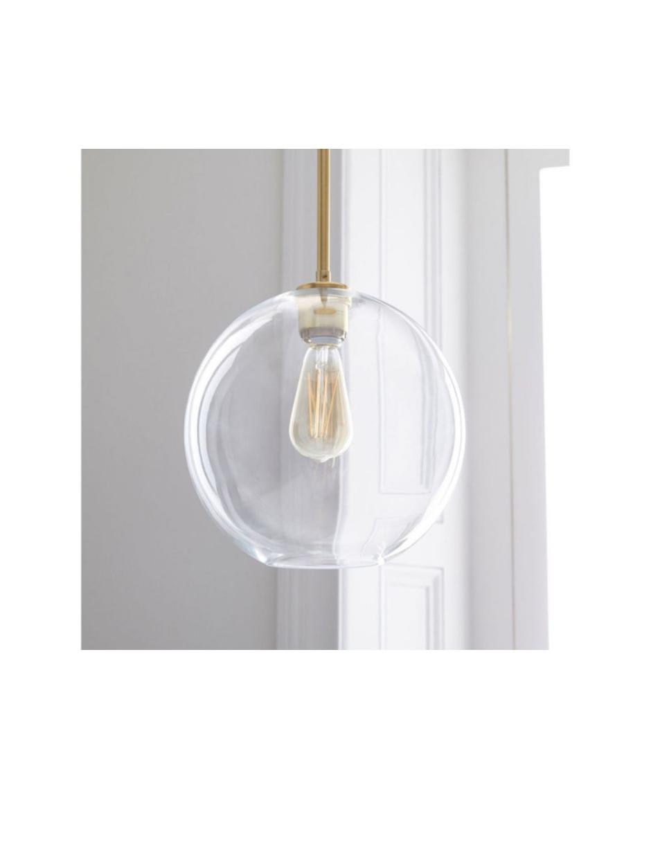 Lámpara colgante Incandescente y LED Sculptural Glass Globe 2