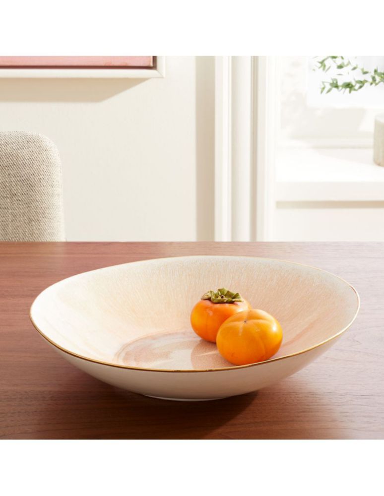 Platón bowl Reactive Glaze de cerámica 1