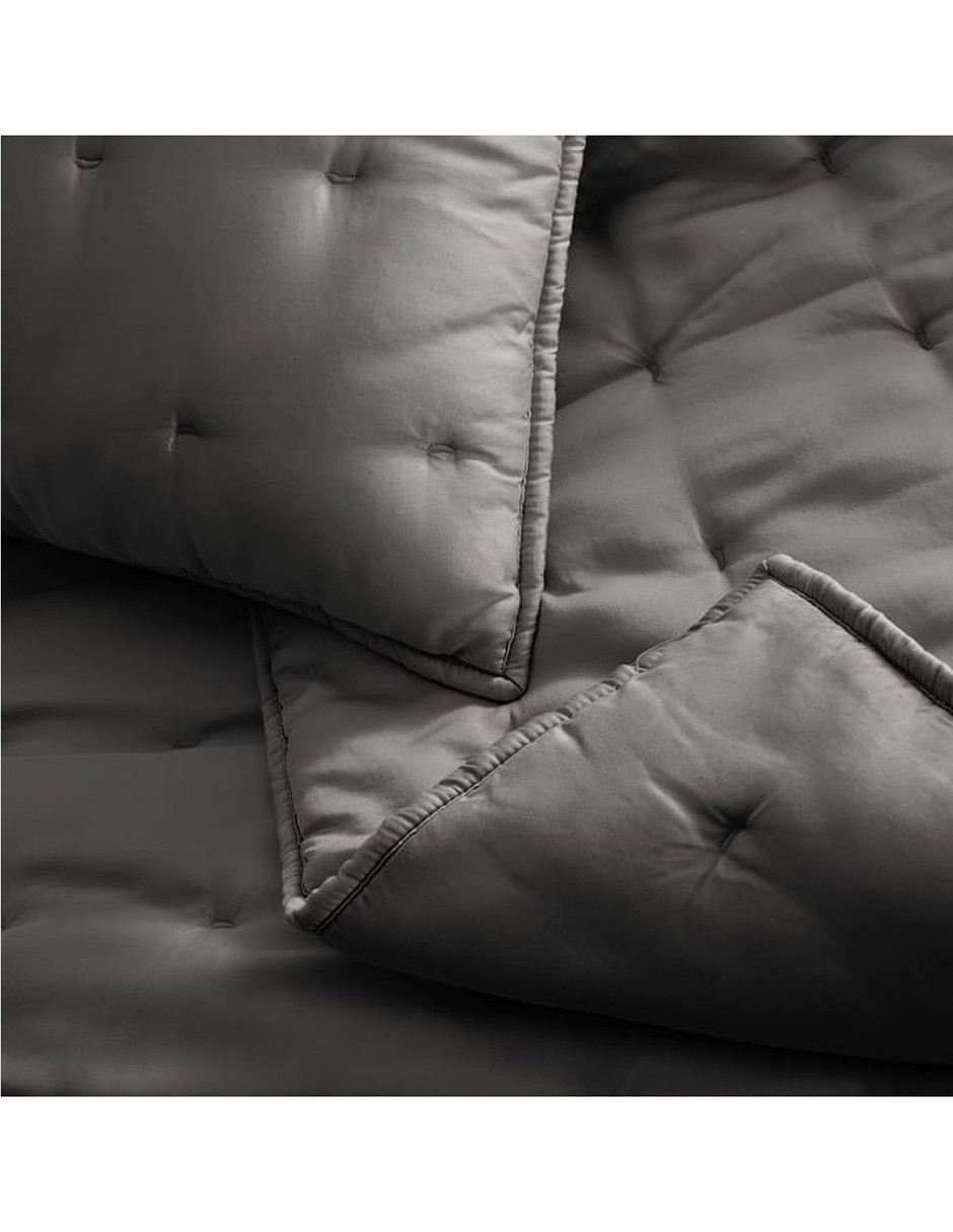 QUILT TENCEL CRESCENT STITCH KS SLATE
