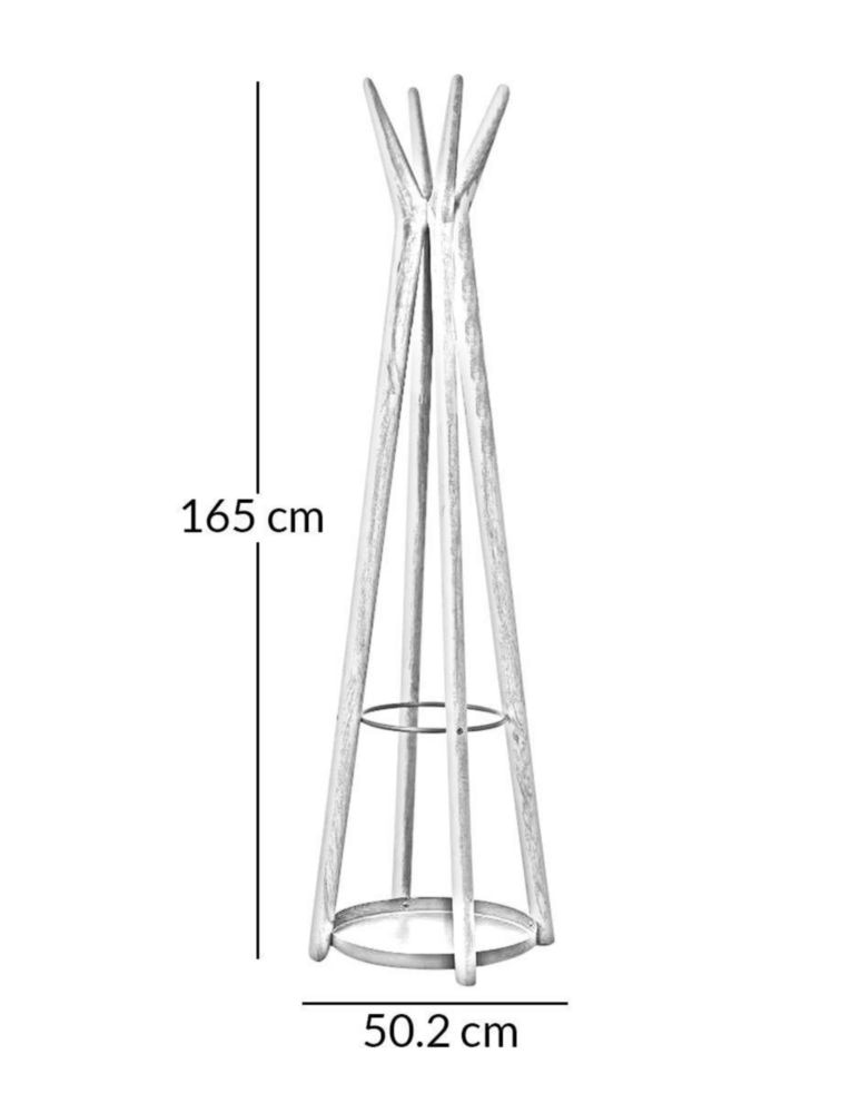 perchero de pie madera paraíso + 9 ganchos acero inox  Perchero de madera,  Percheros de pie, Toallero de madera