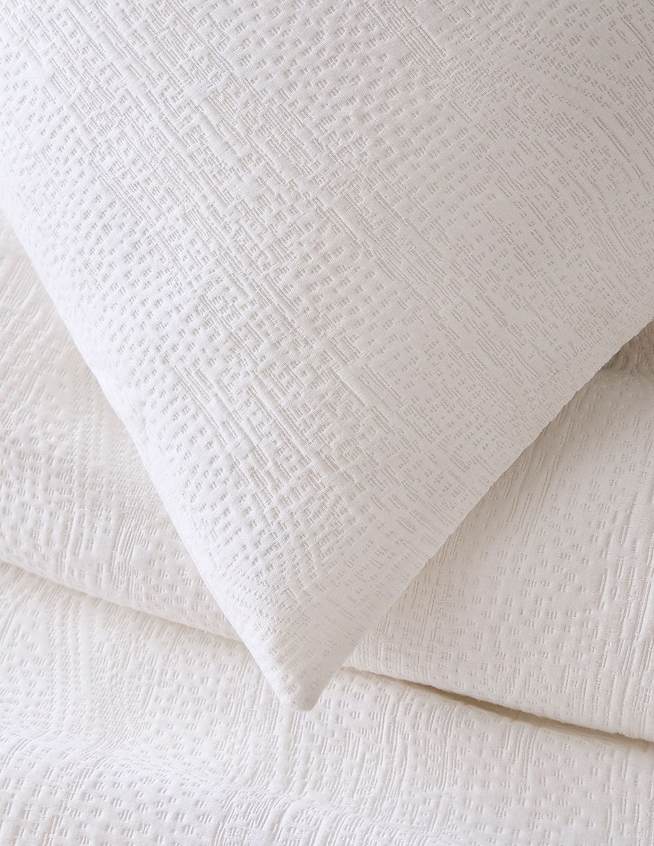 FUNDA DUVET TENCEL MATELASSE KS WHITE