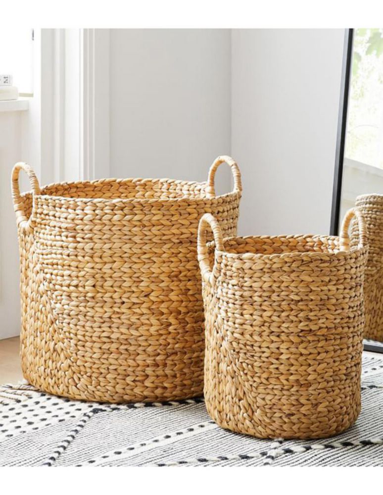 Canasto multiusos Curved de jacinto de agua 4