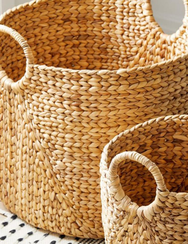 Canasto multiusos Curved de jacinto de agua 5