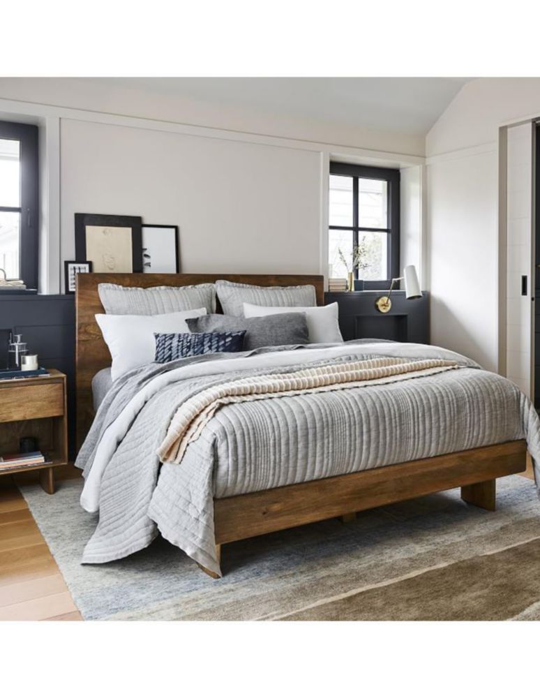Cama Anton de madera queen size 7