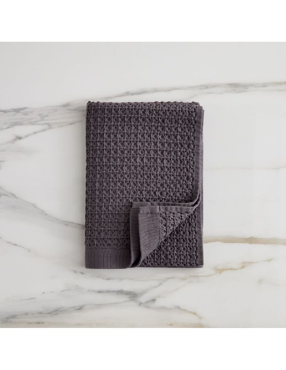 Toalla para baño Organic Plush Waffle de algodón orgánico adulto