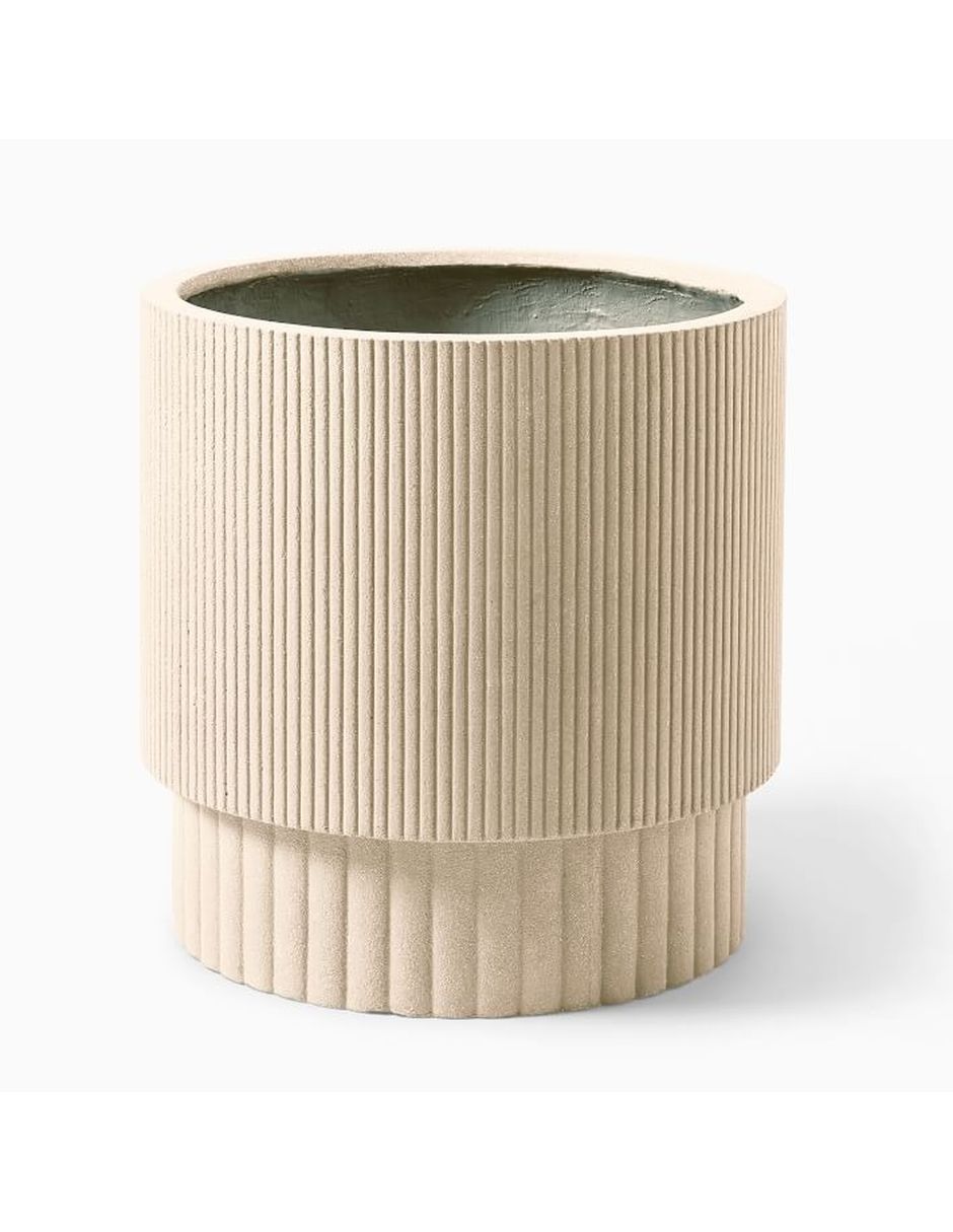 Maceta Fluted de piedra