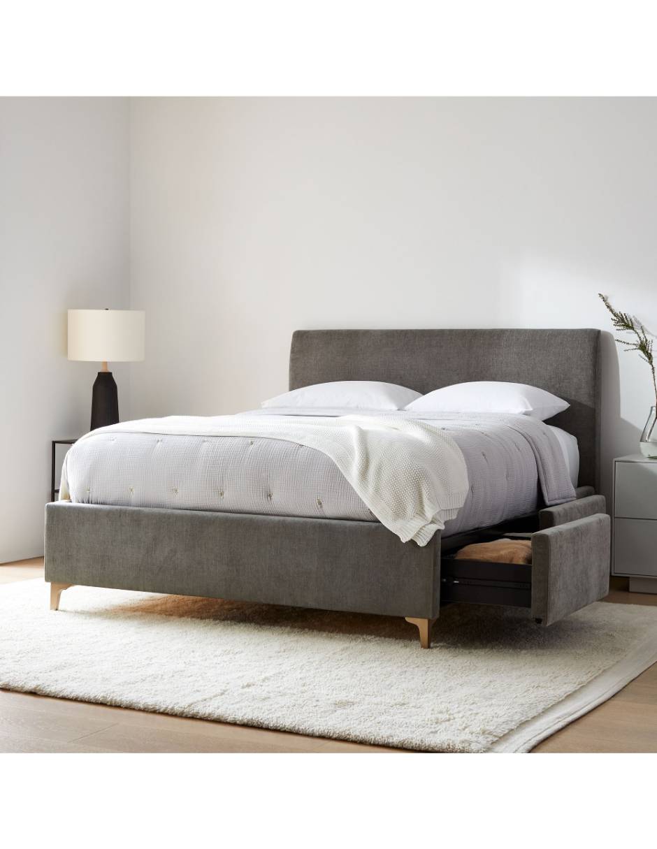 Cama Andes de madera queen size 1