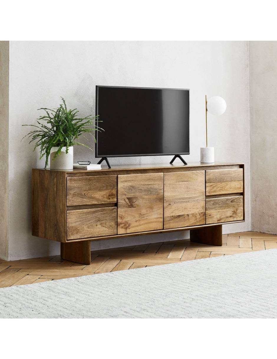 Consola Anton Solid Wood de madera