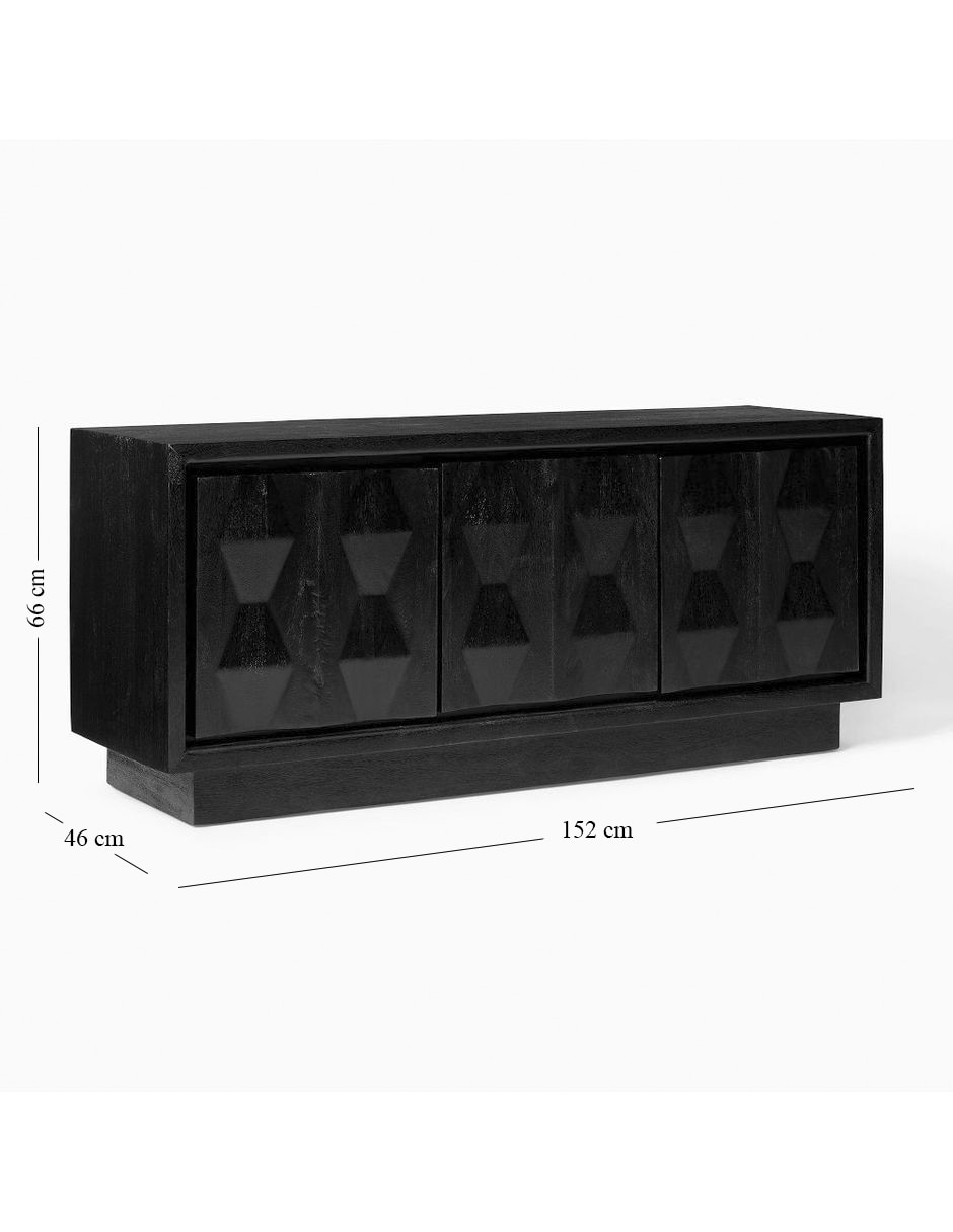 Consola Carved Pattern de madera 6