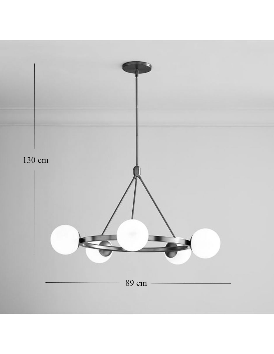 Lámpara colgante Incandescente y LED Hayes 5