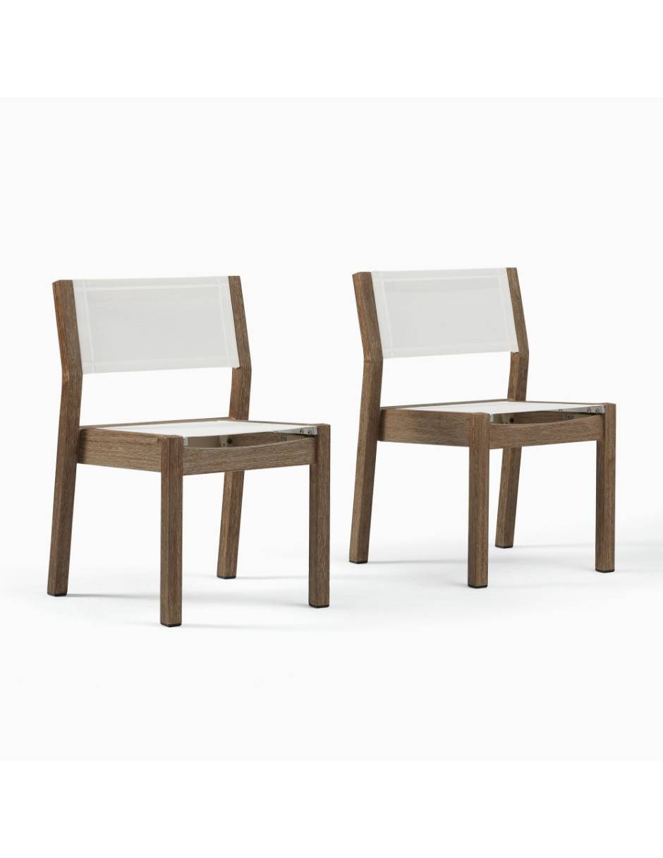 Silla 2 piezas Portside Outdoor de madera 2