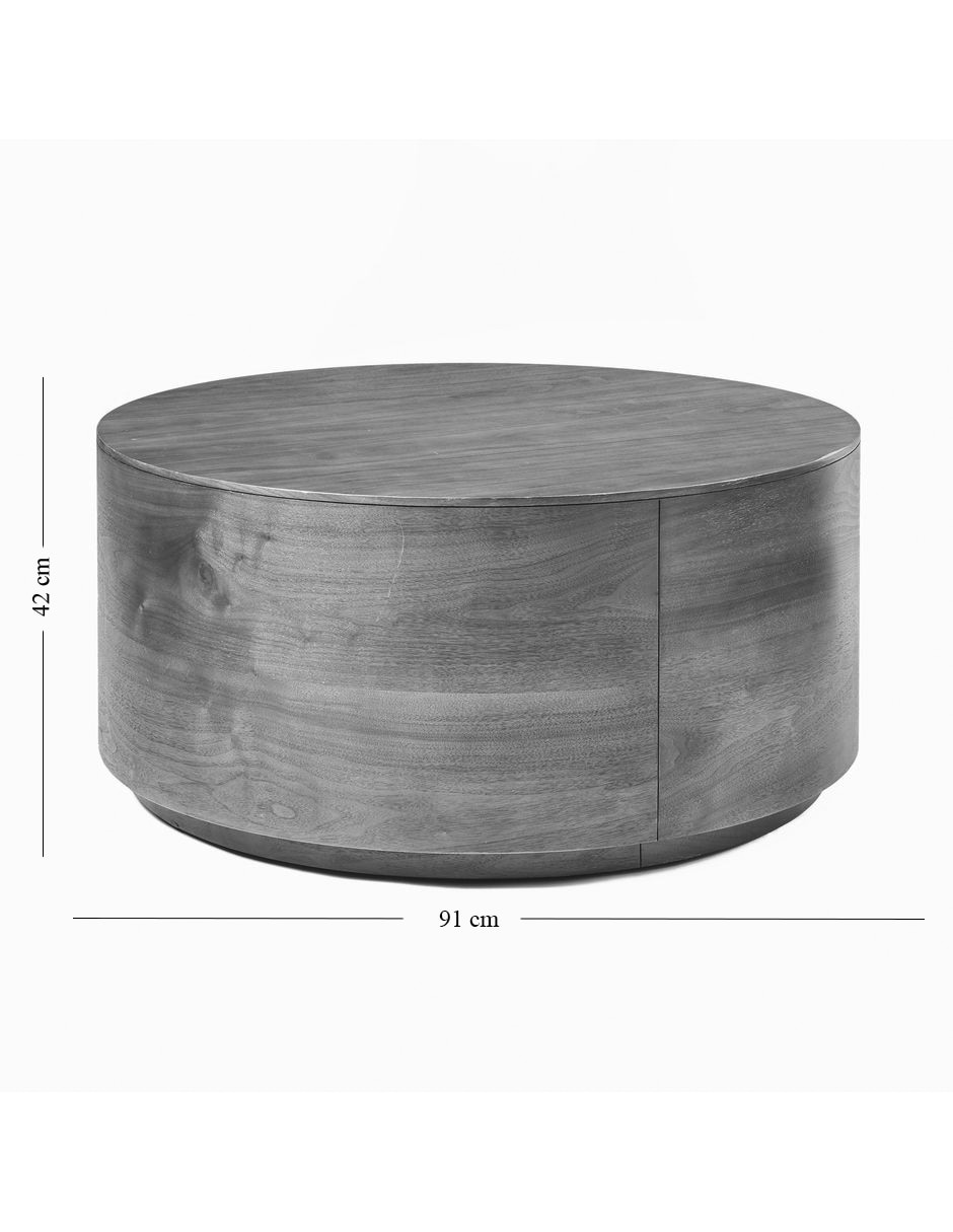 Mesa de centro Volume Round Drum 3