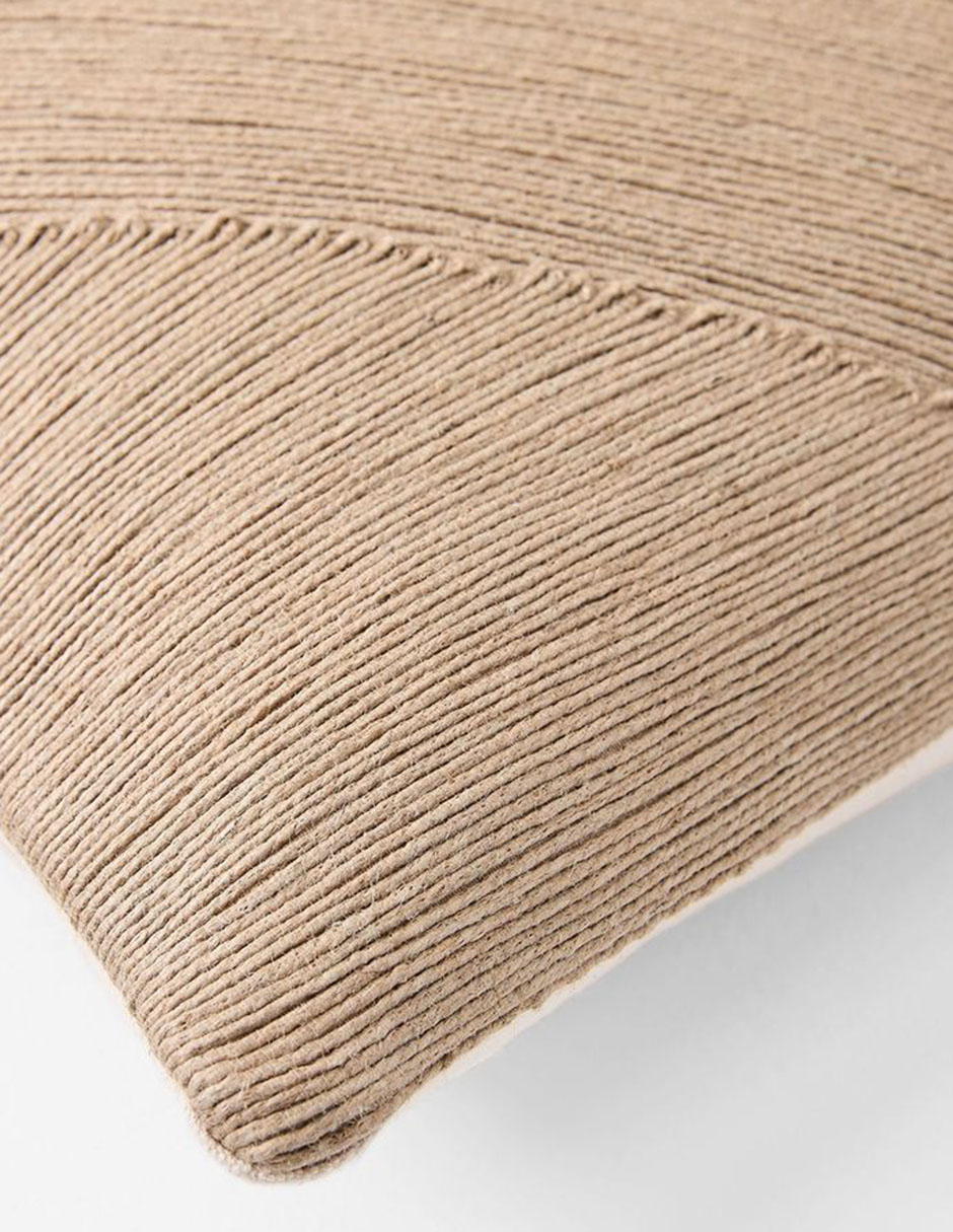 FUNDA COJIN JUTE GEO 20X20 NATURAL