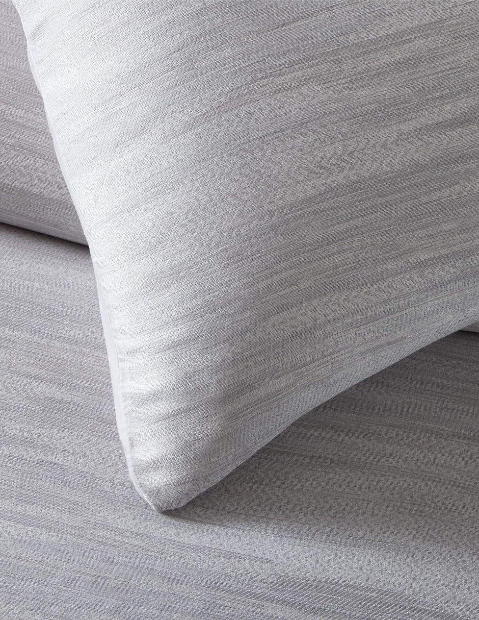FUNDA DUVET STRIATED TENCEL KS CHARCOAL