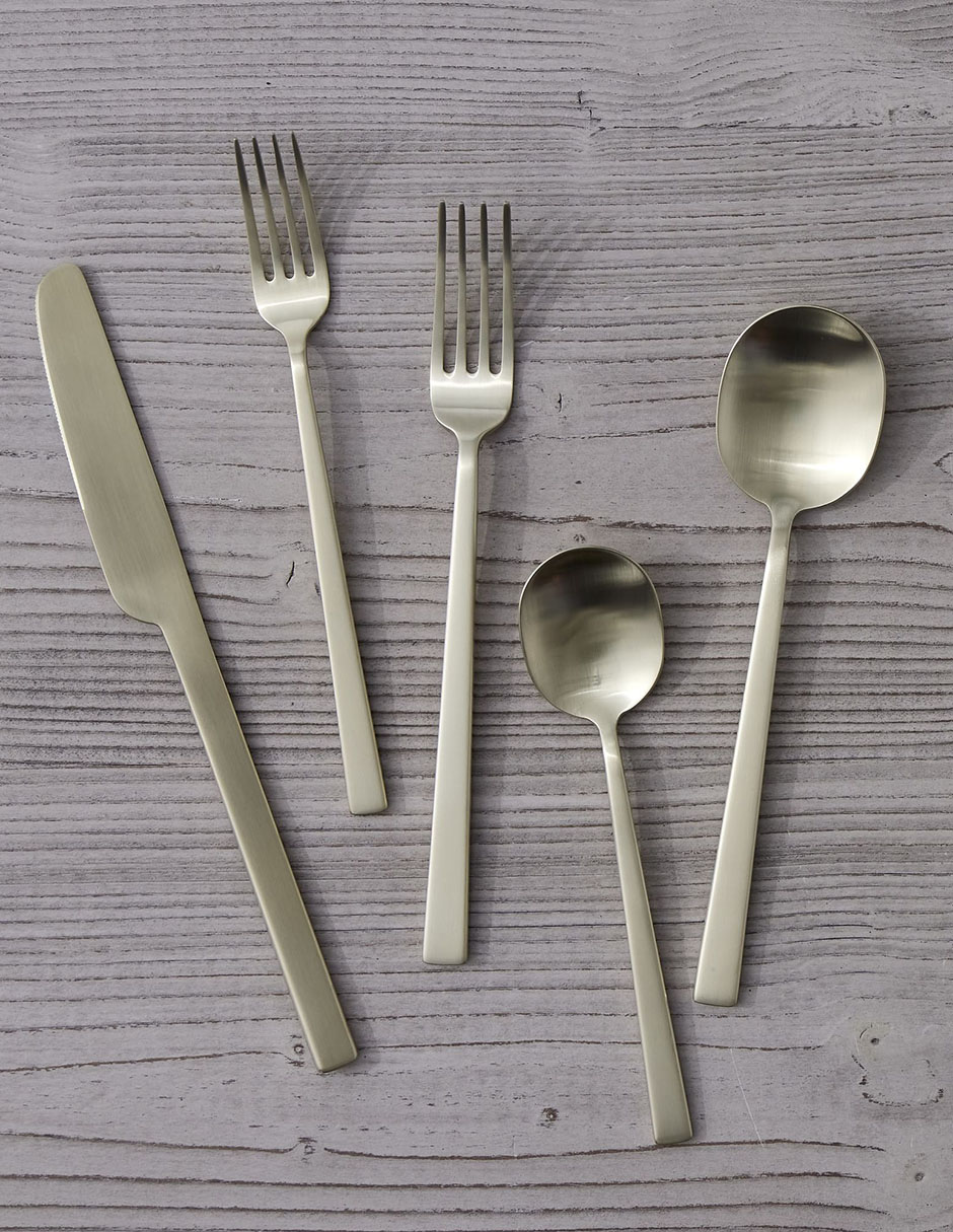 Set cubiertos de acero inoxidable 5 piezas