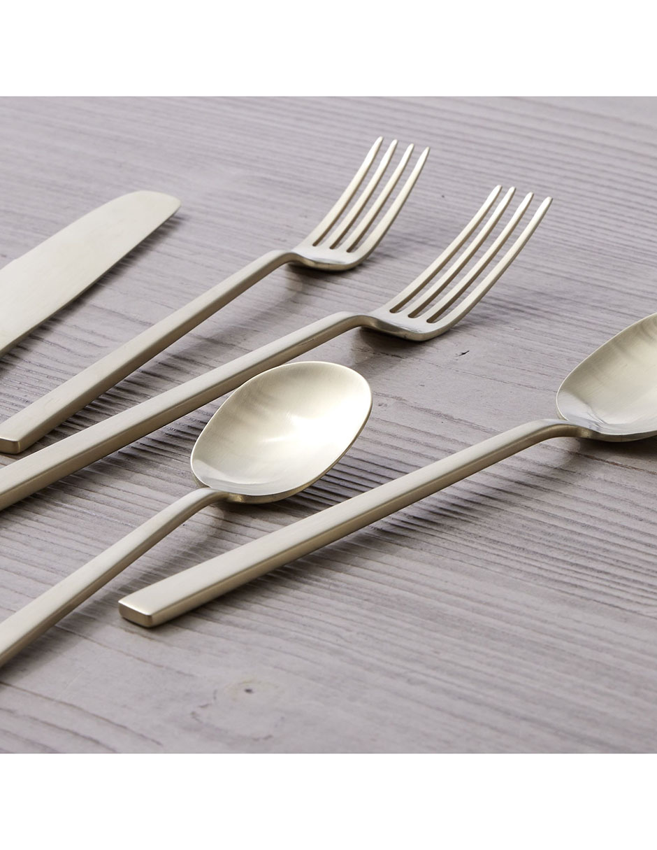 Set cubiertos de acero inoxidable 5 piezas 2