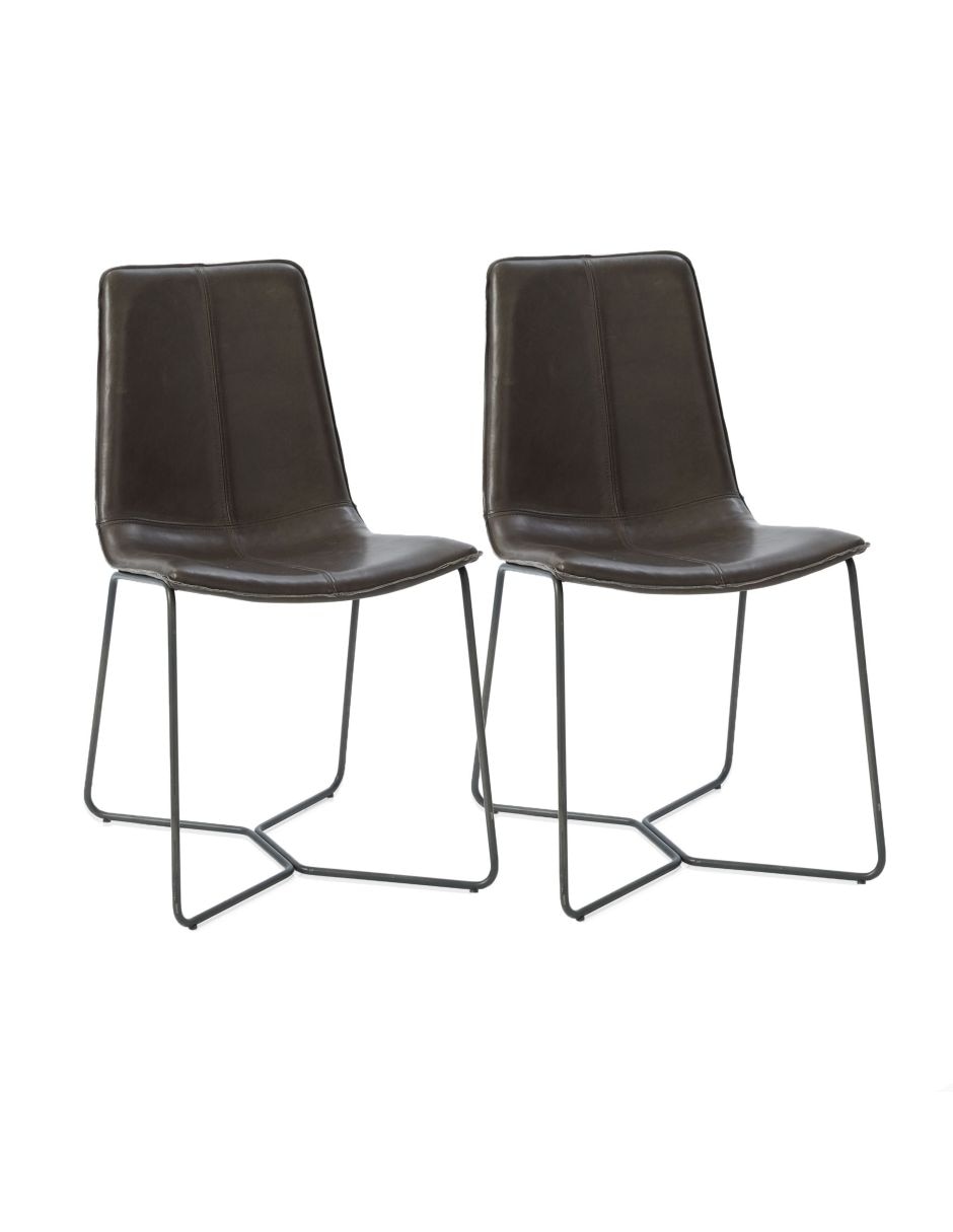 Set silla 2 piezas Slope de piel