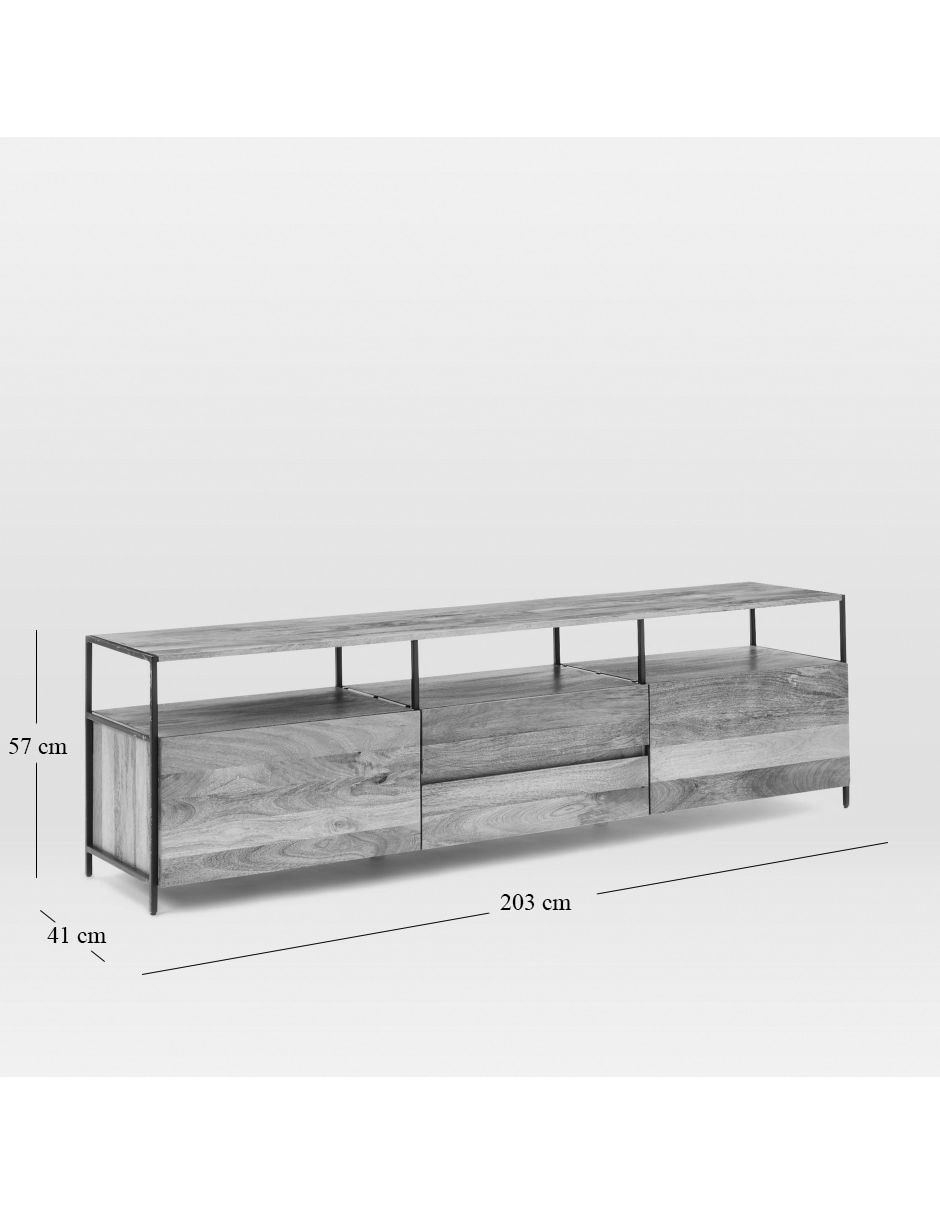 Consola Industrial Storage de madera 5