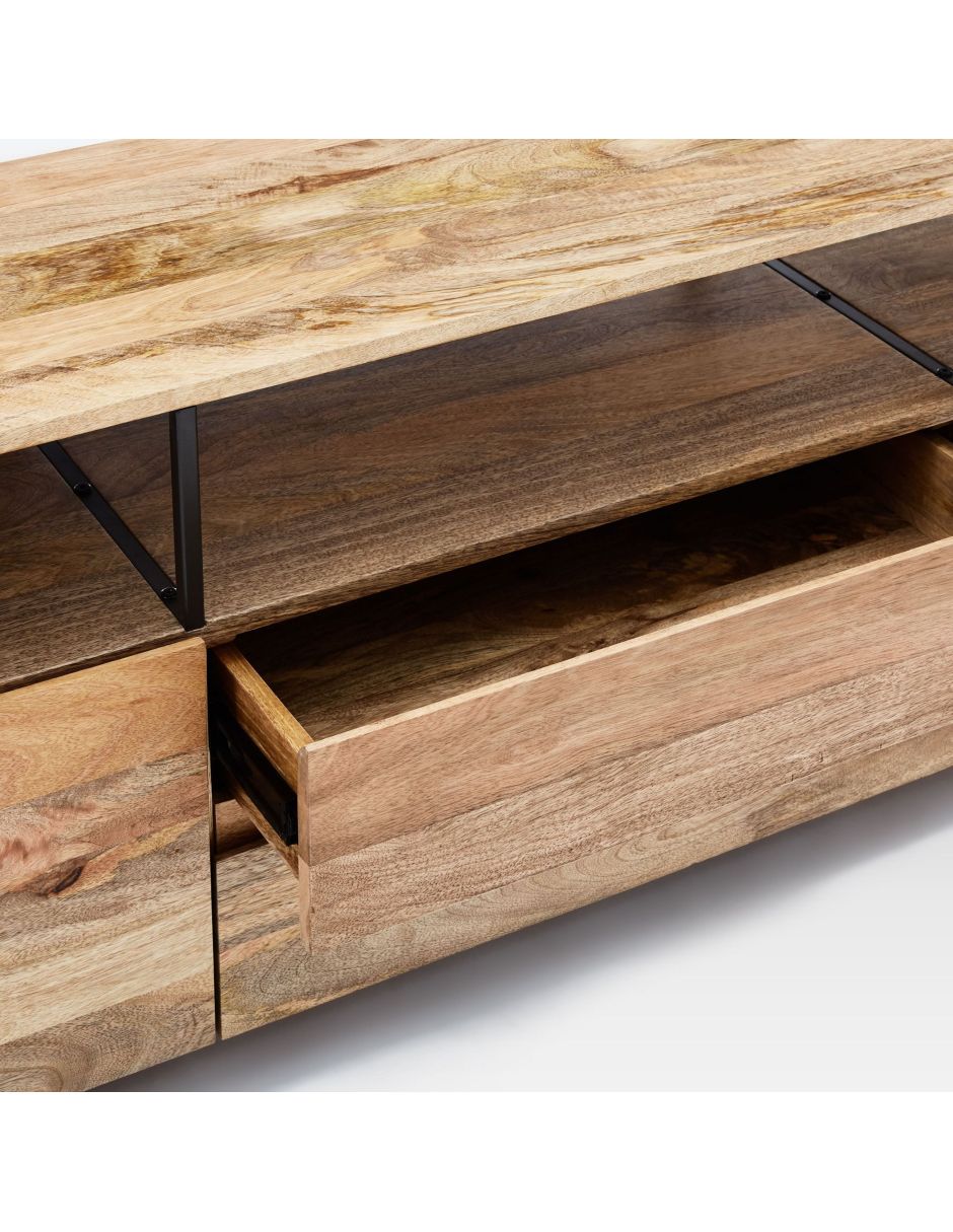 Consola Industrial Storage de madera 3