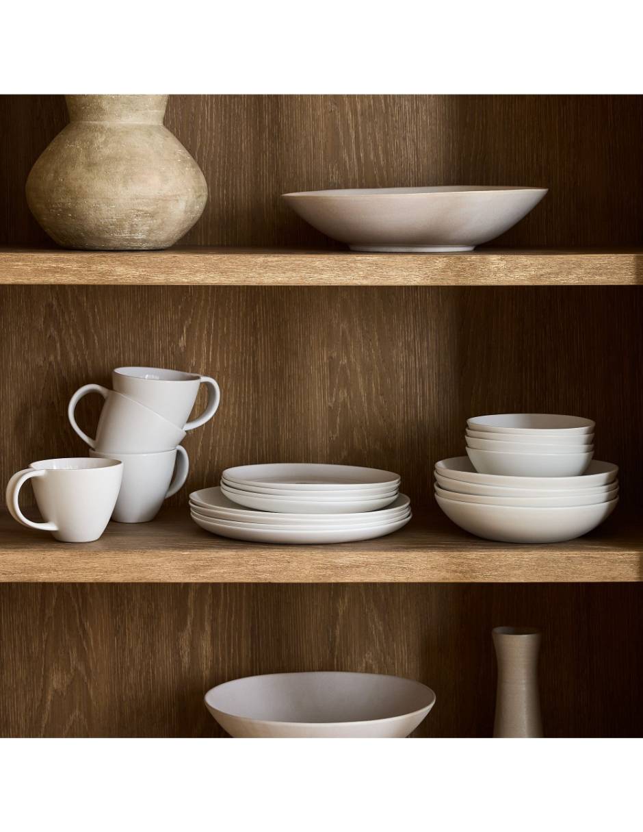 Plato ensalada Pure Metallic Dinnerware Collect de cerámica 2