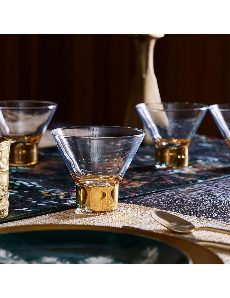 Set vasos Bijou de vidrio con 4 piezas