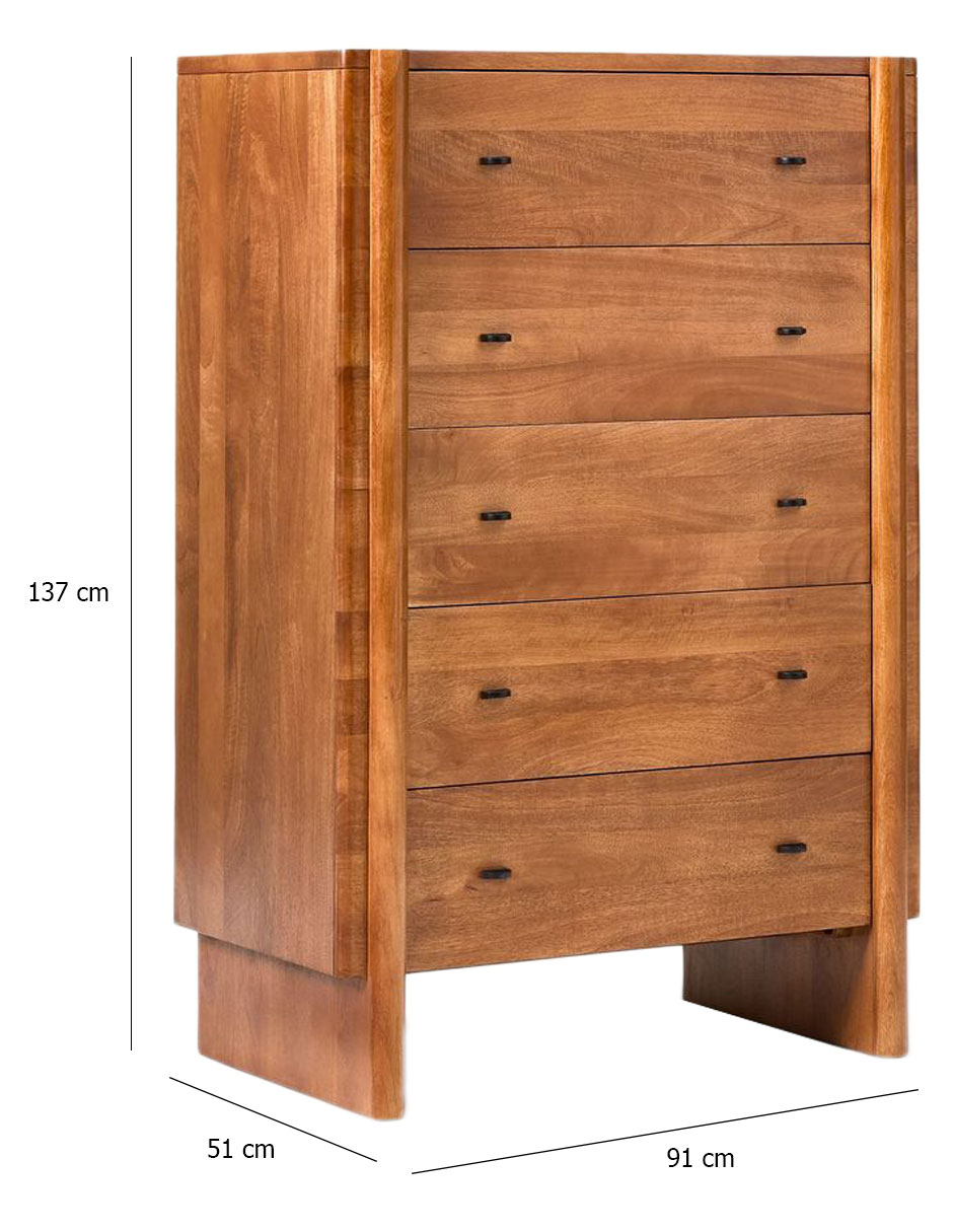 Cómoda Otto de madera mango 5