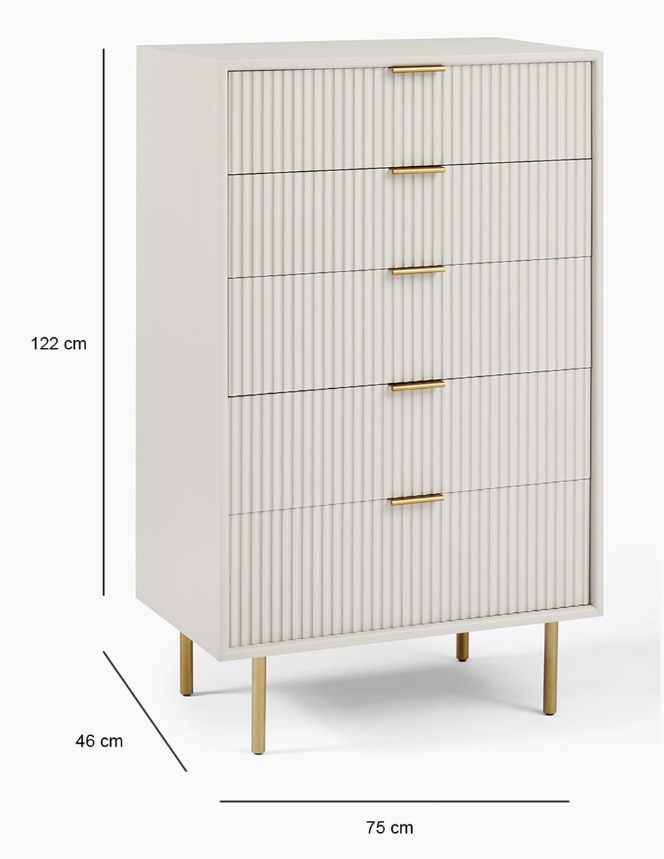 Cómoda Quinn de madera caoba 4