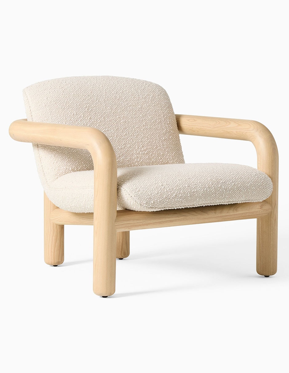 SILLÓN BENSON BLANCO/NATURAL