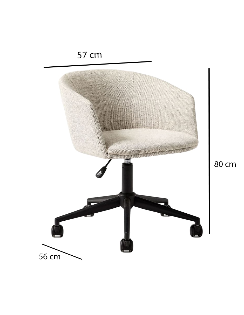 Silla oficina Deacon de metal 6