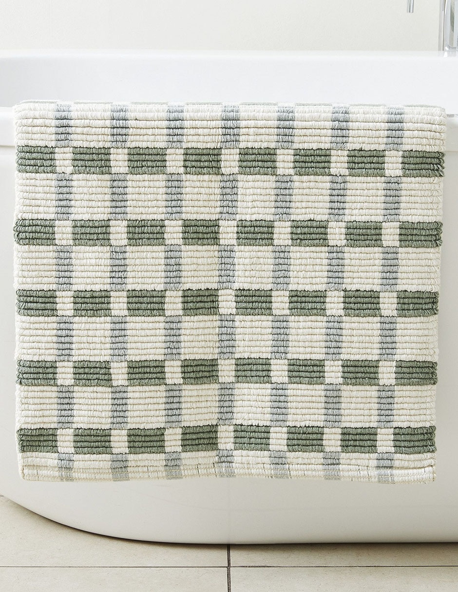 Tapete para baño Square Ribbed