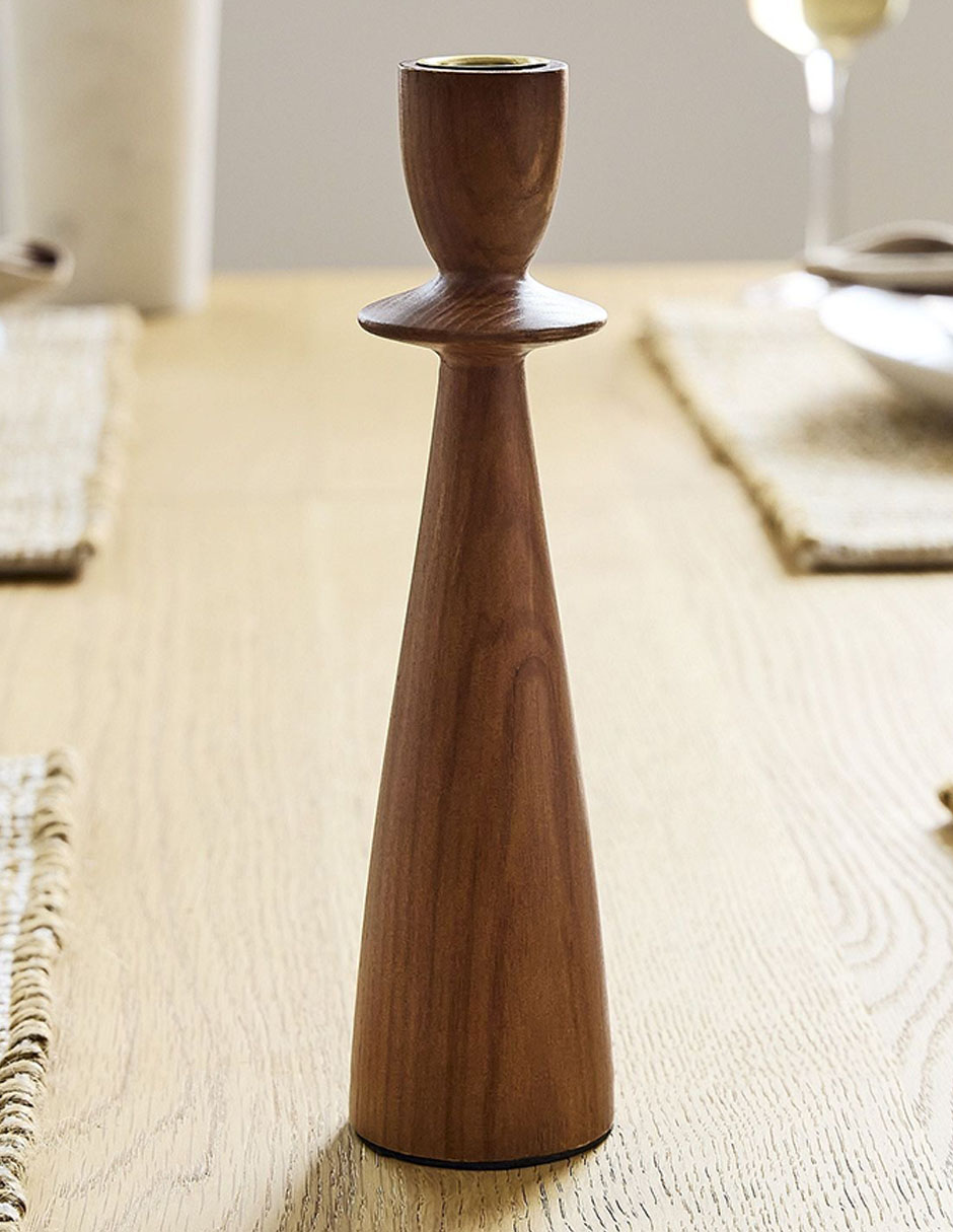 Portavela Tira Wood Candleli