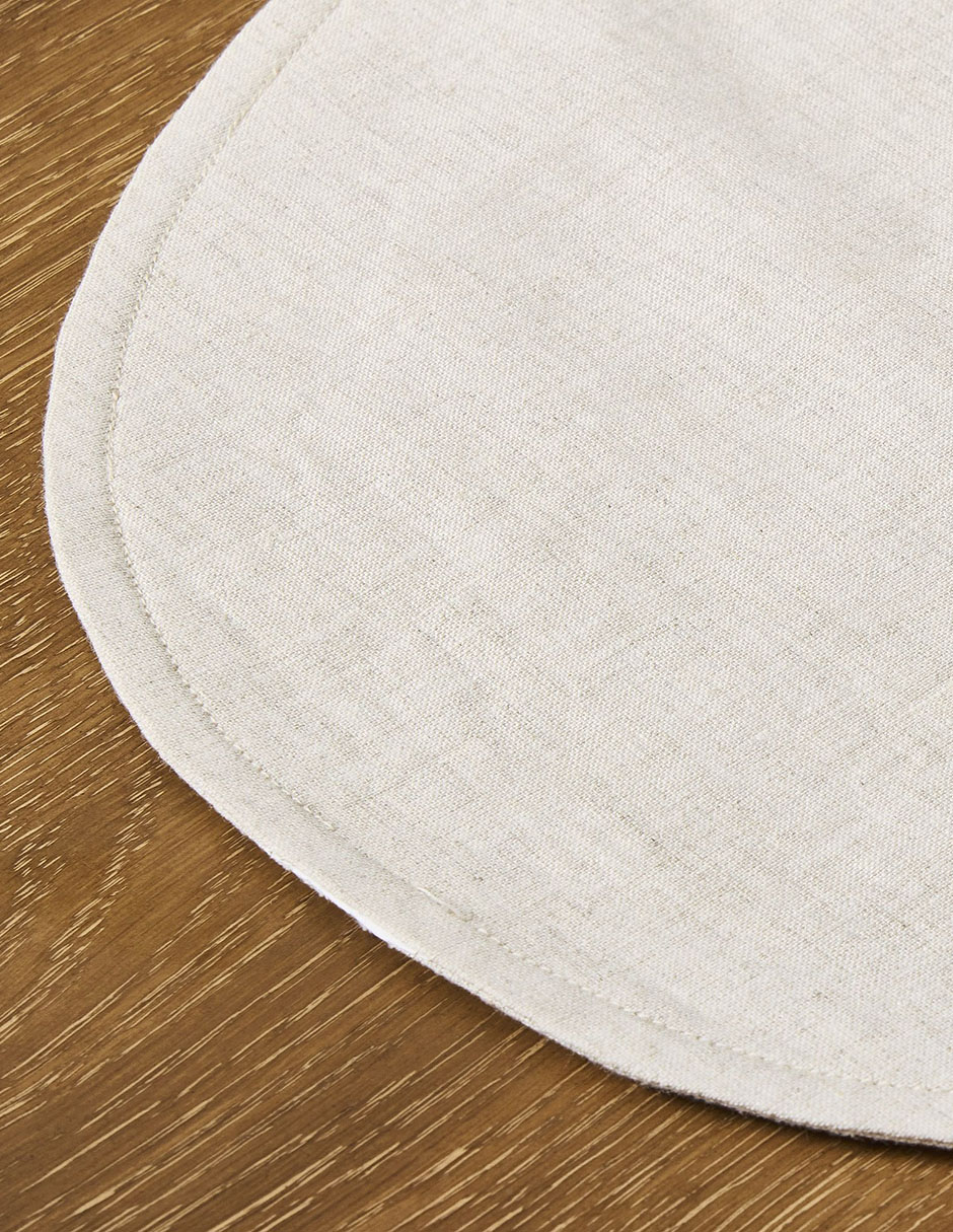 Set mantel ovalado de lino European Linen 2