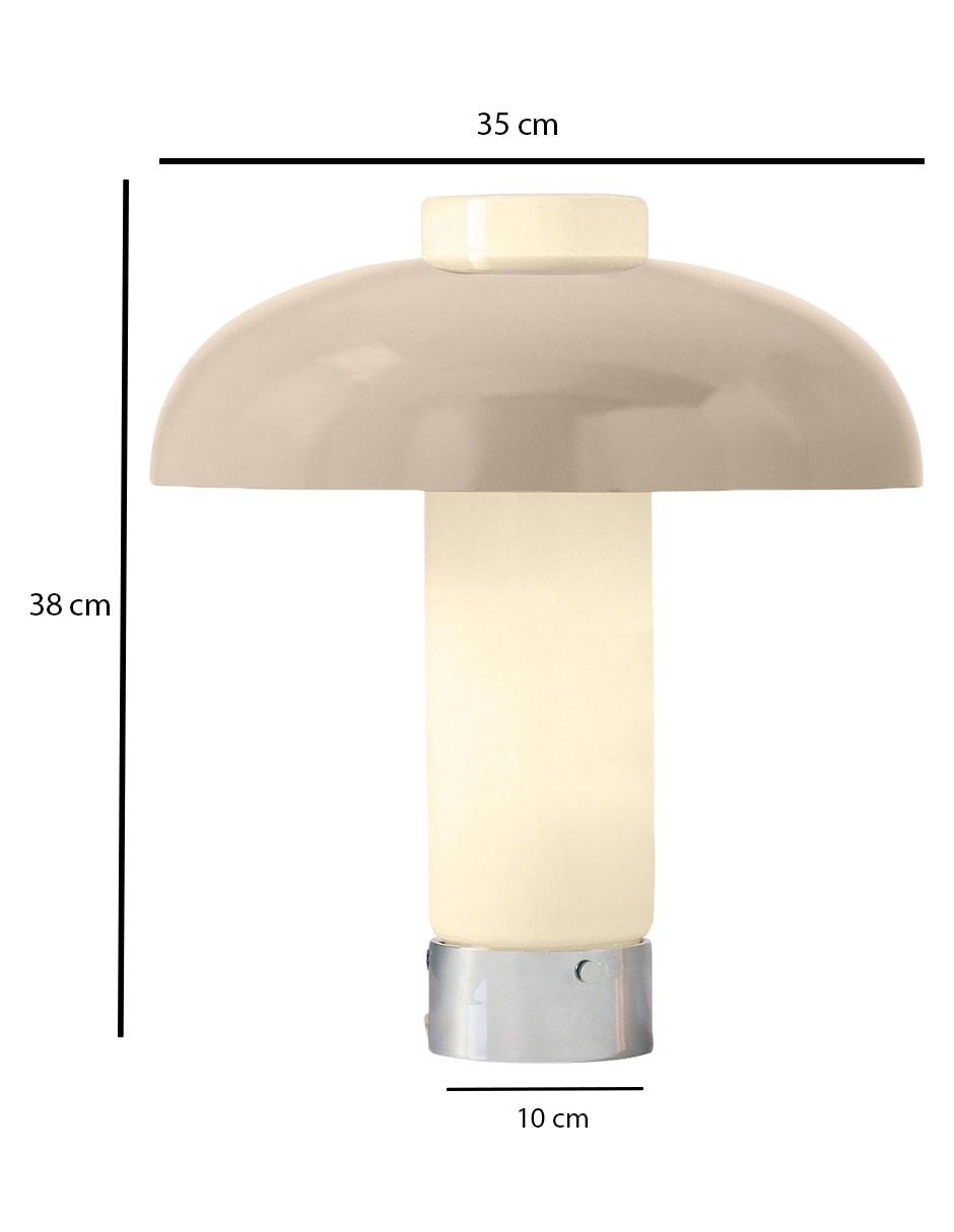 Lámpara de mesa incandescente y led Cleo