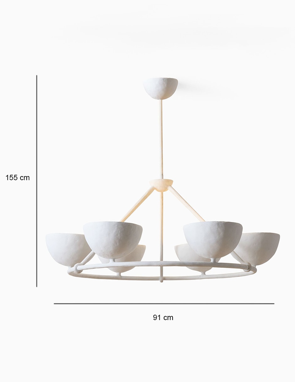 Candelabro de acero Florent Chandelier 5