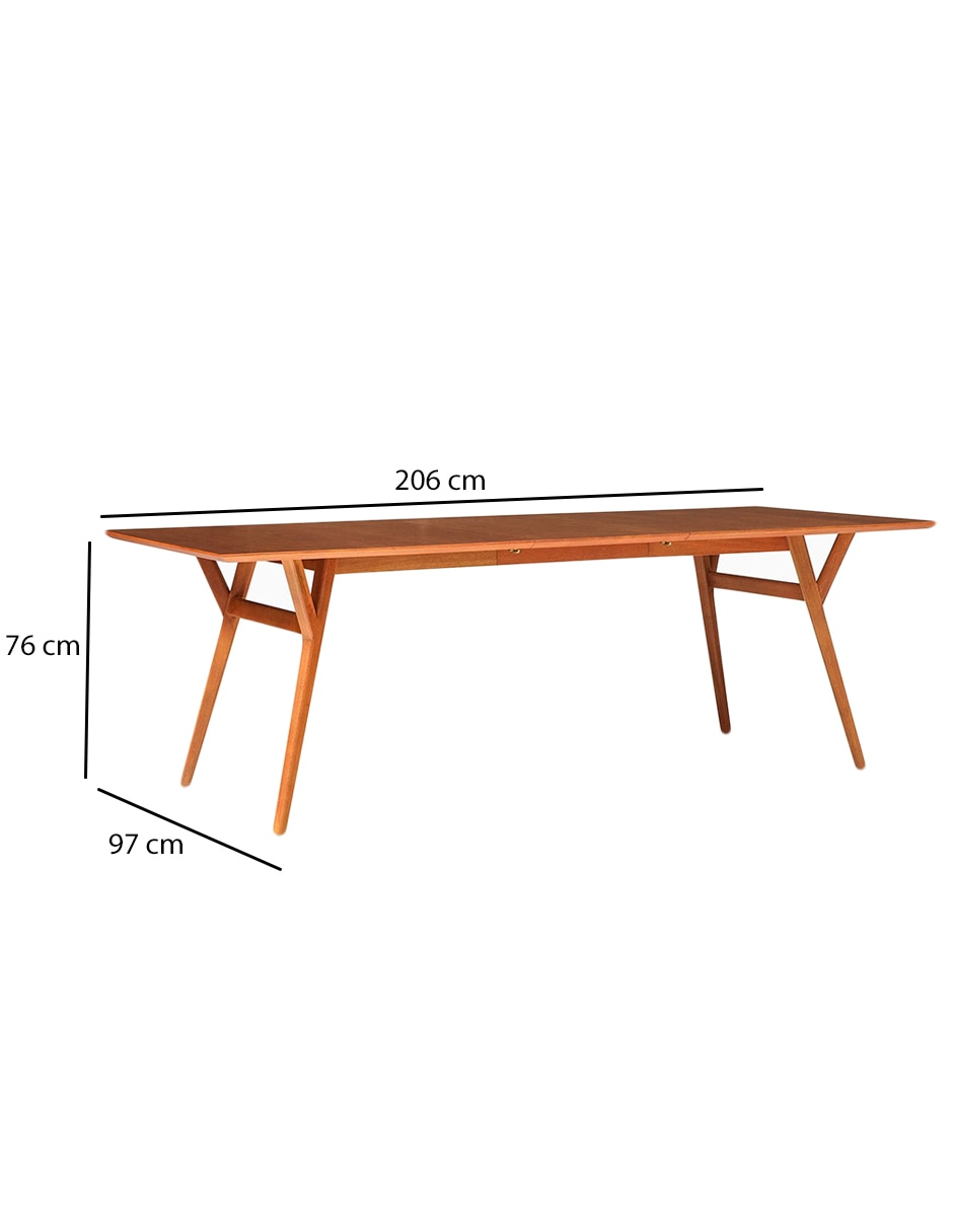 Mesa extensible Mid-Century 9