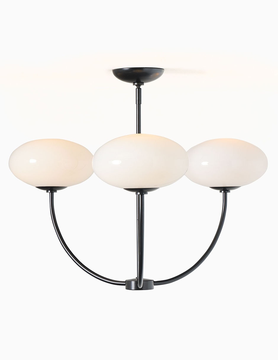 CANDELABRO TALIA 3 LUCES NEGRO