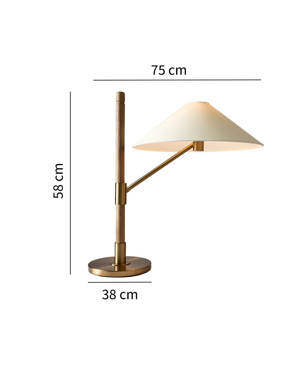 Lámpara de mesa incandescente y led Eos 7
