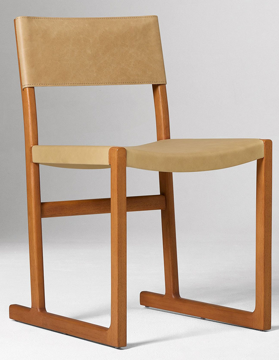 Silla Clyde de madera encino 2