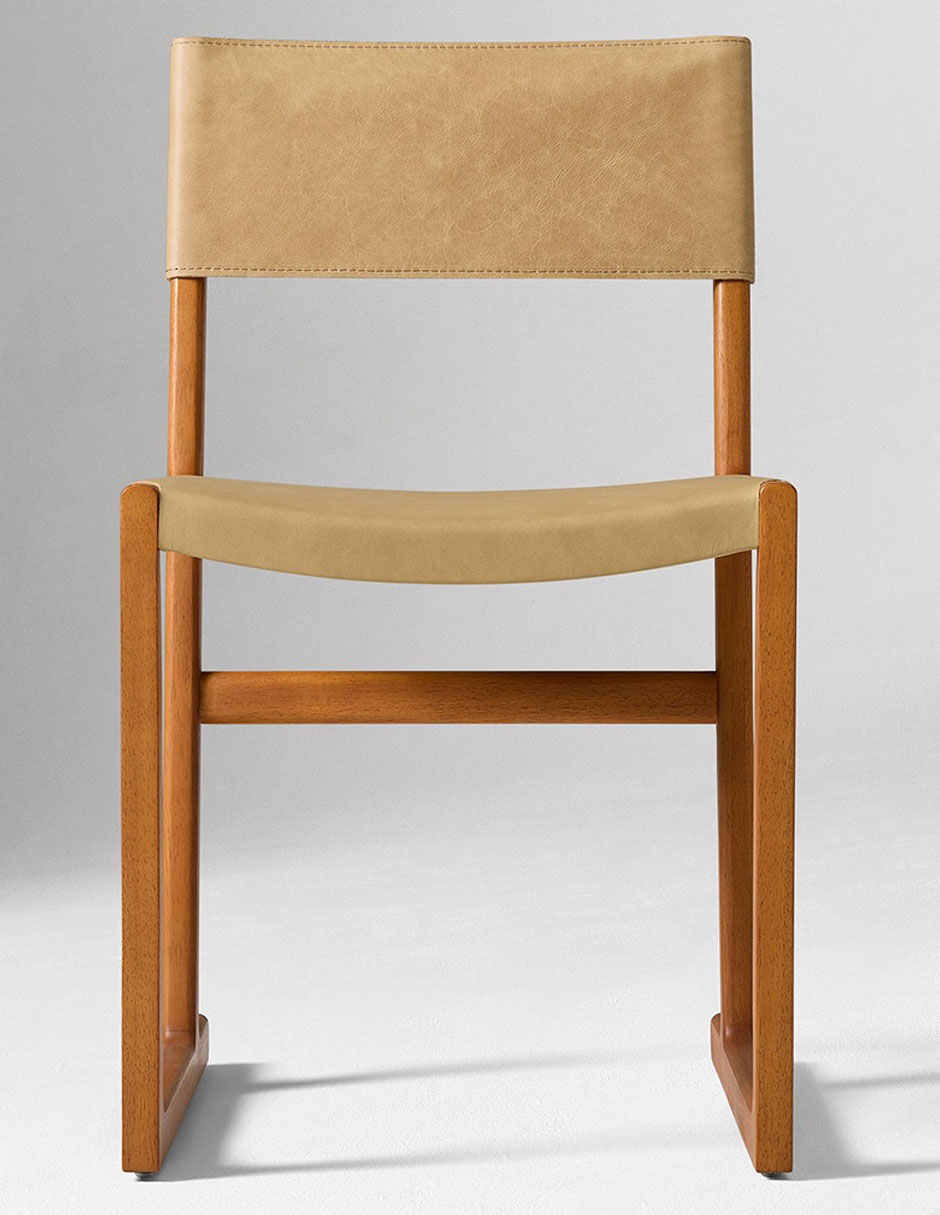 Silla Clyde de madera encino 3
