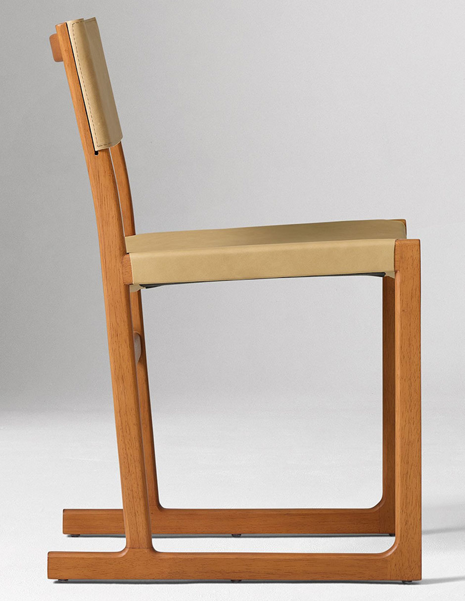 Silla Clyde de madera encino 4
