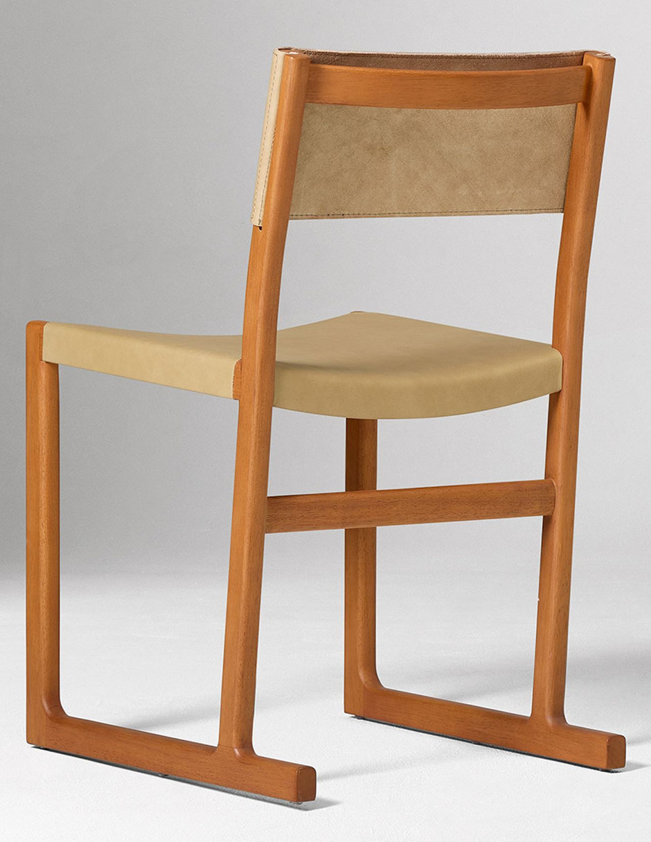 Silla Clyde de madera encino 5