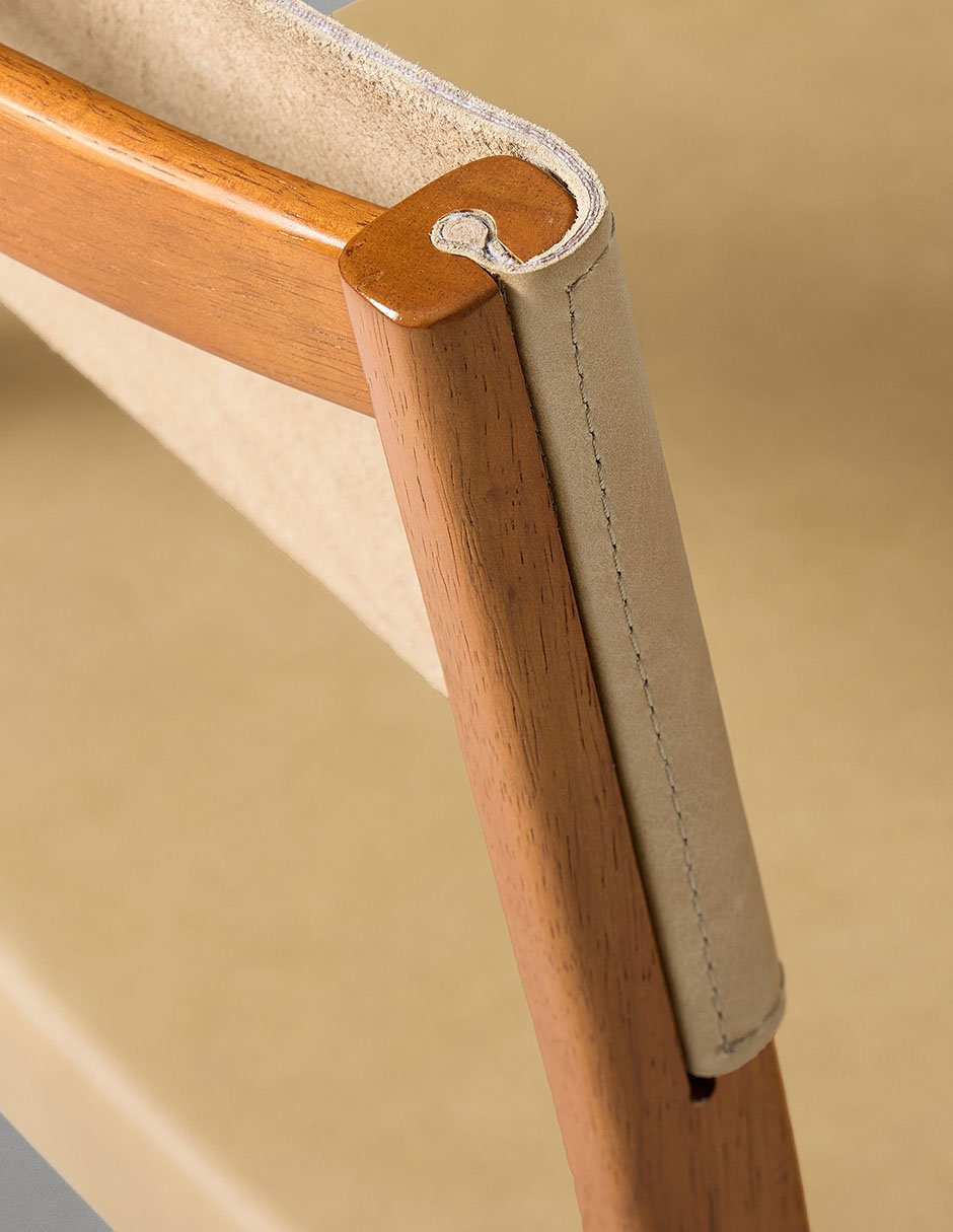 Silla Clyde de madera encino 7