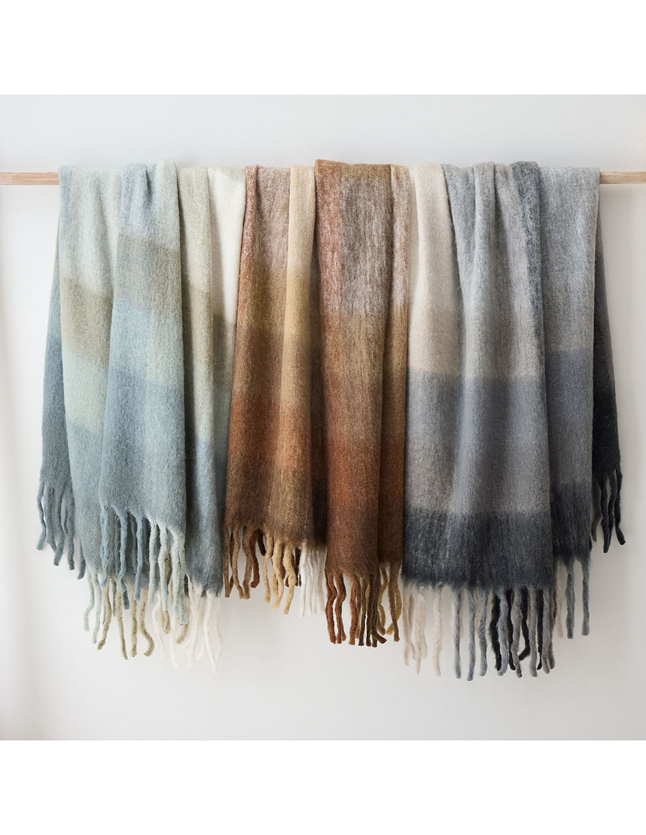 FRAZADA FAUX MOHAIR 50X60 CAFÉ