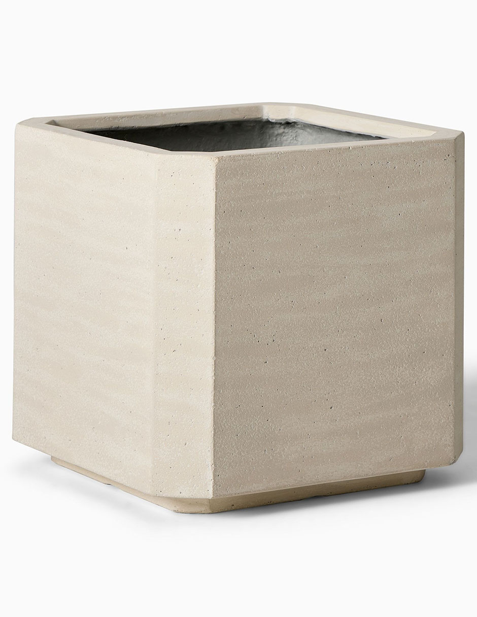 Maceta Beveled de cemento 1