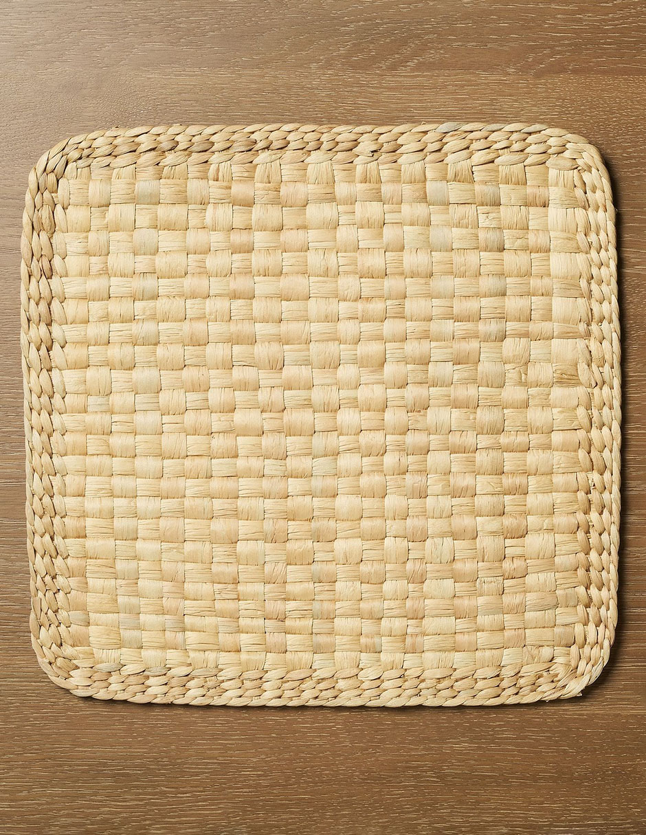 Set mantel cuadrado de jacinto de agua Palma Woven Set mantel cuadrado de jacinto de agua Palma Woven
