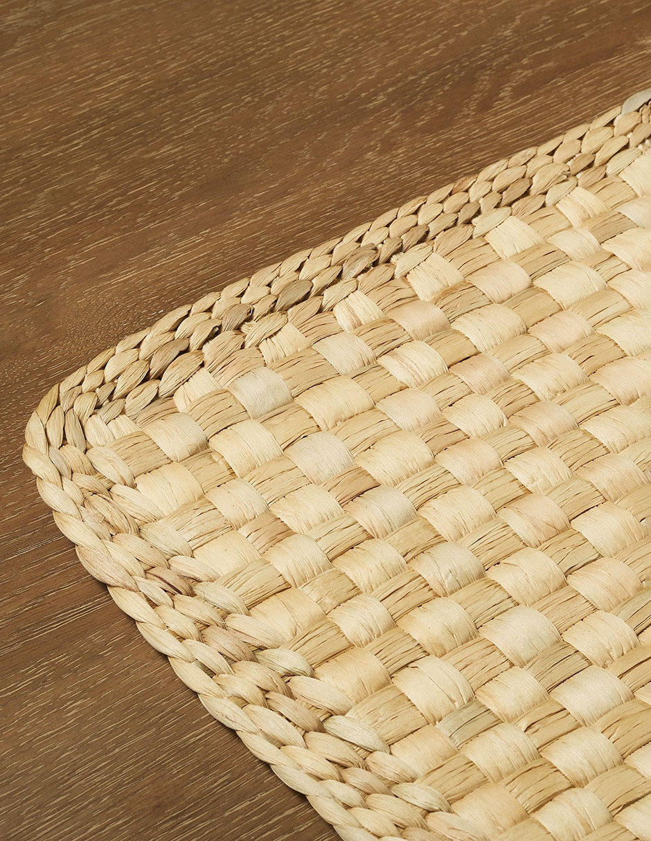Set mantel cuadrado de jacinto de agua Palma Woven 2