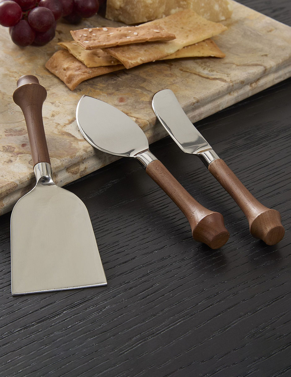 Set de cuchillos utilitario tira wood 3 piezas Set de cuchillos utilitario tira wood 3 piezas