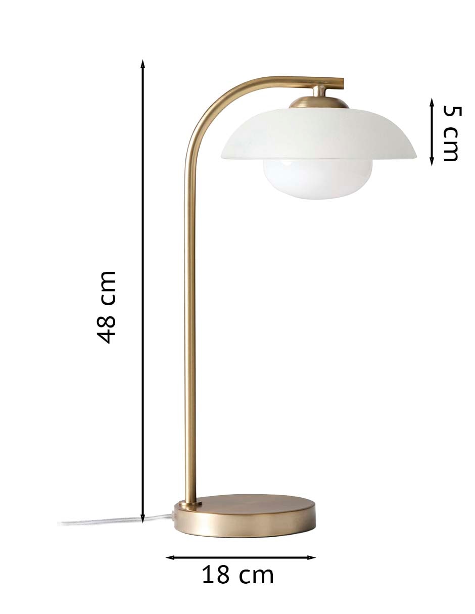 Lámpara de mesa incandescente y led Bezel 5