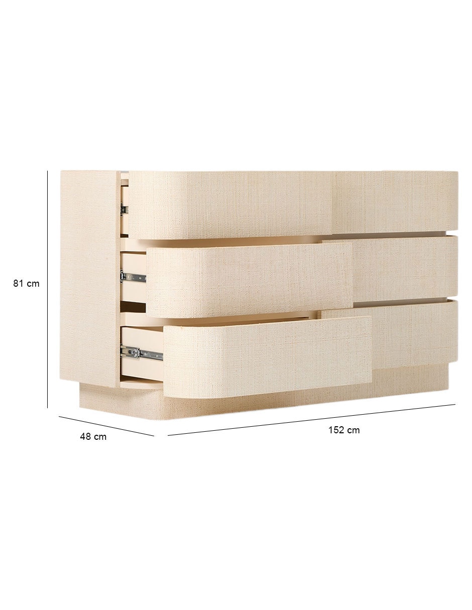 Cómoda Solstice de madera álamo 8